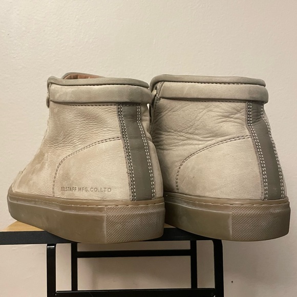 Belstaff "Forber" Light Tan High-Top Leather Sneakers – Size 9.5 GUC - Picture 7 of 16